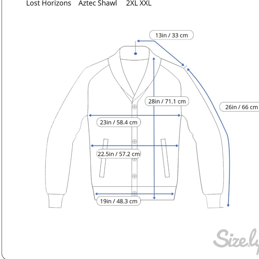 Lost Horizons‎ NWT Handcrafted Cardigan Sweater Size XXL Made In Nepal Southwest - Picture 15 of 15